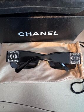 CHANEL 4117-B Vintage Black Sunglasses